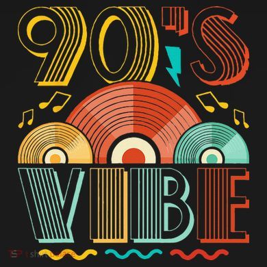 90s Vibe CD 90s Music 1990s Generation Retro Nineties Tie-Dye Long Sleeve Shirt