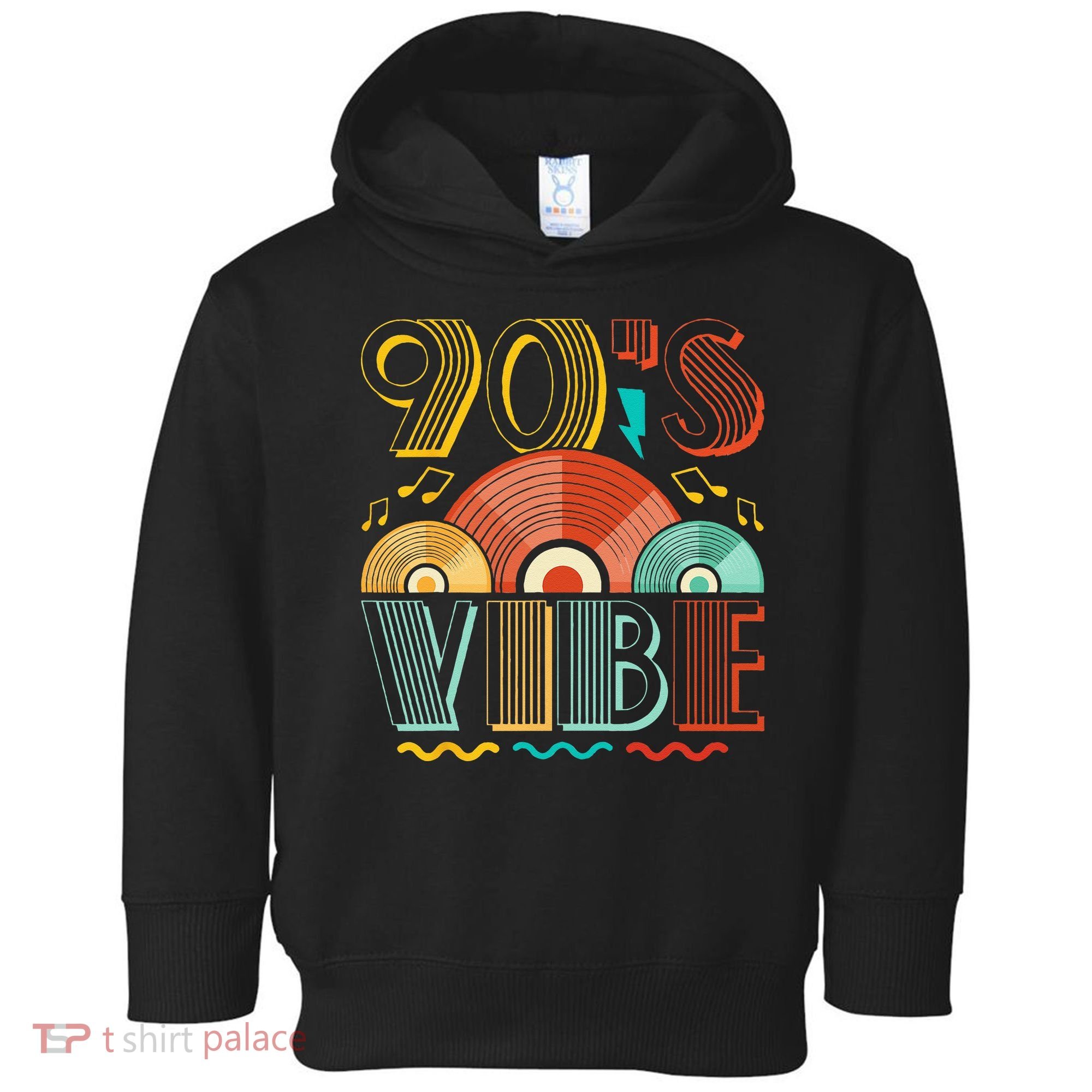 90s Vibe CD 90s Music 1990s Generation Retro Nineties Toddler Hoodie