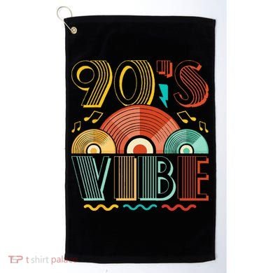 90s Vibe CD 90s Music 1990s Generation Retro Nineties Golf Towel