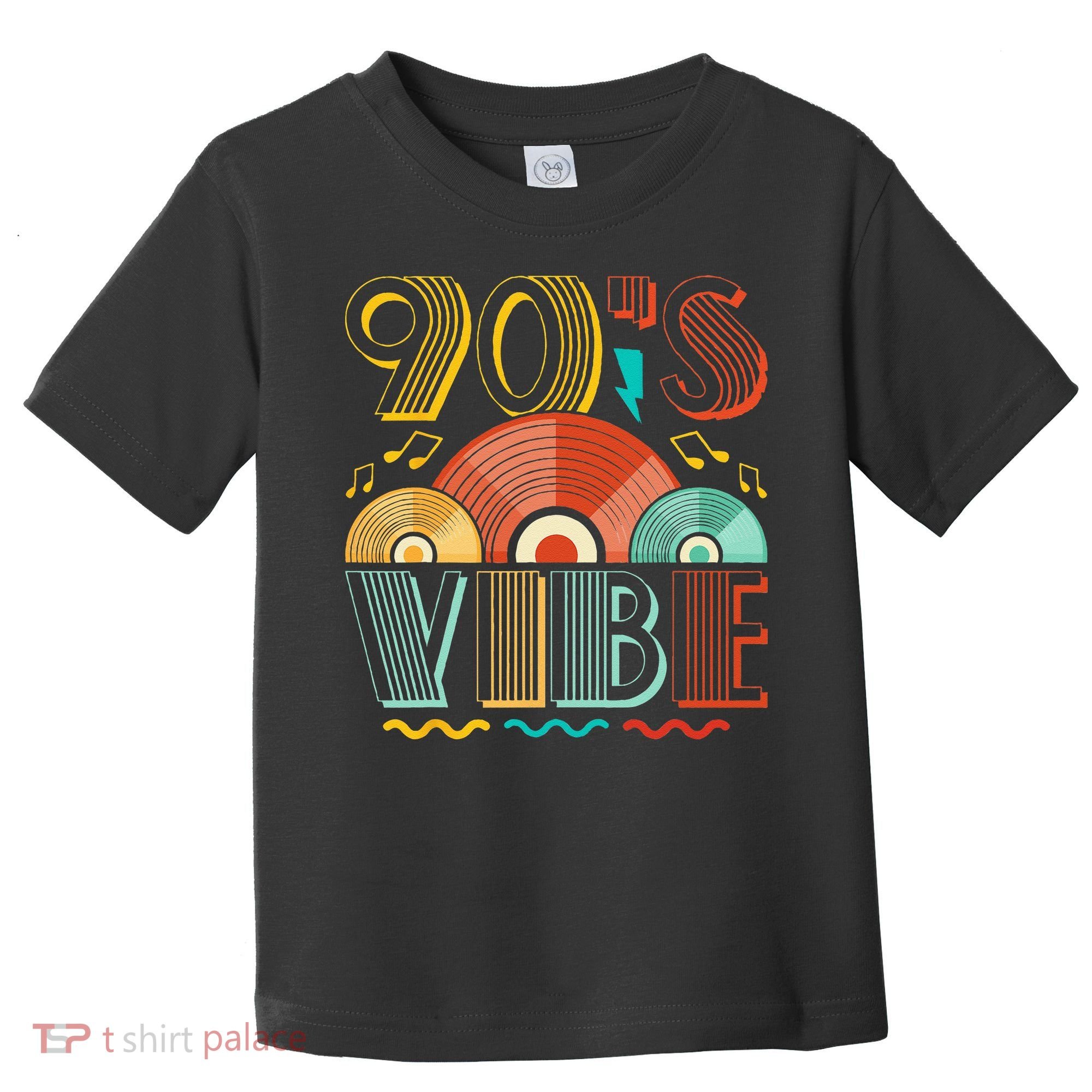 90s Vibe CD 90s Music 1990s Generation Retro Nineties Toddler T-Shirt