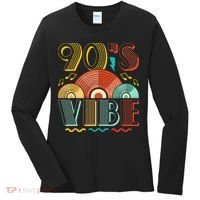 90s Vibe CD 90s Music 1990s Generation Retro Nineties Women's Long Sleeve Shirt thumb 0