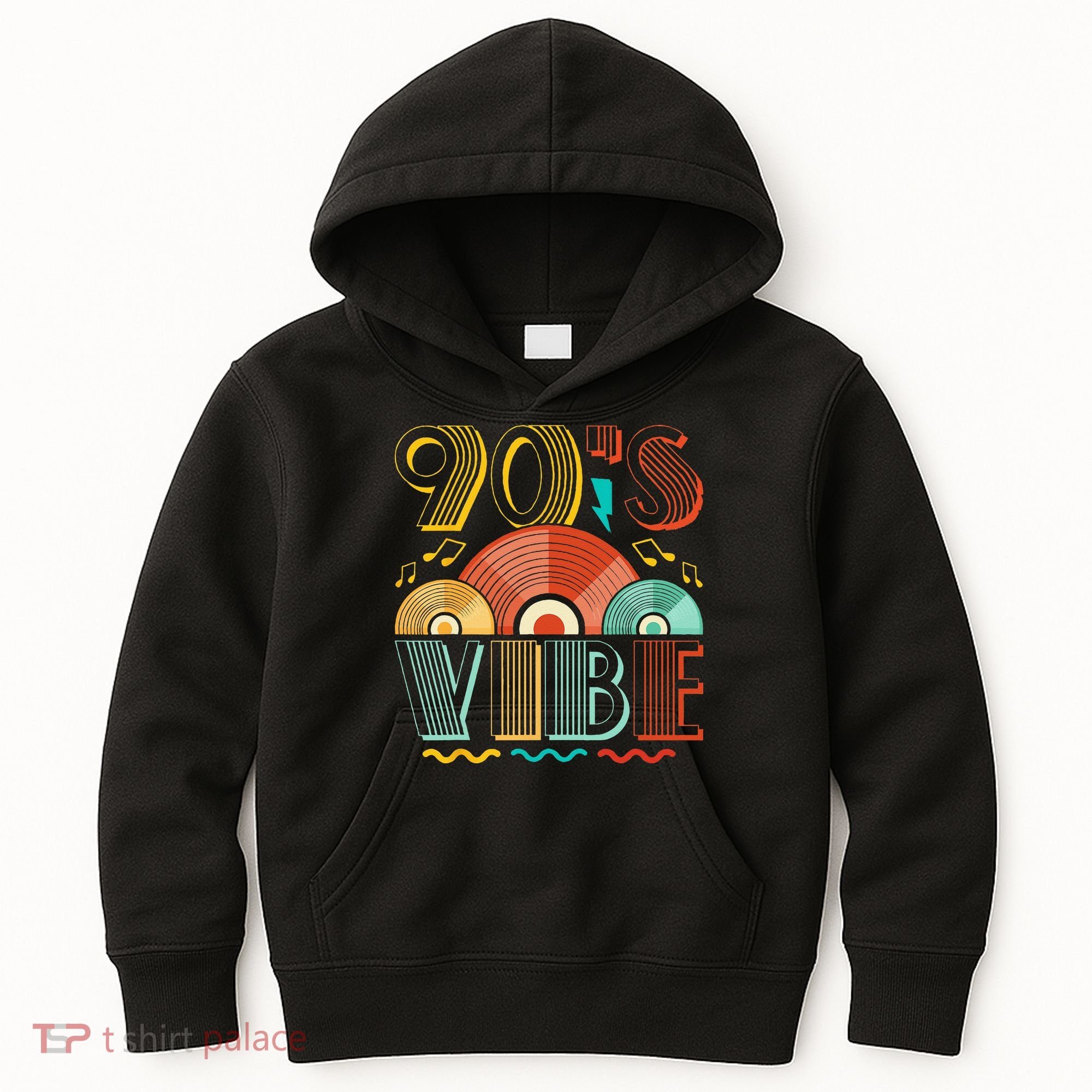 90s Vibe CD 90s Music 1990s Generation Retro Nineties Kids Hoodie