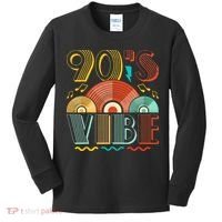 90s Vibe CD 90s Music 1990s Generation Retro Nineties Kids Long Sleeve Shirt thumb 0