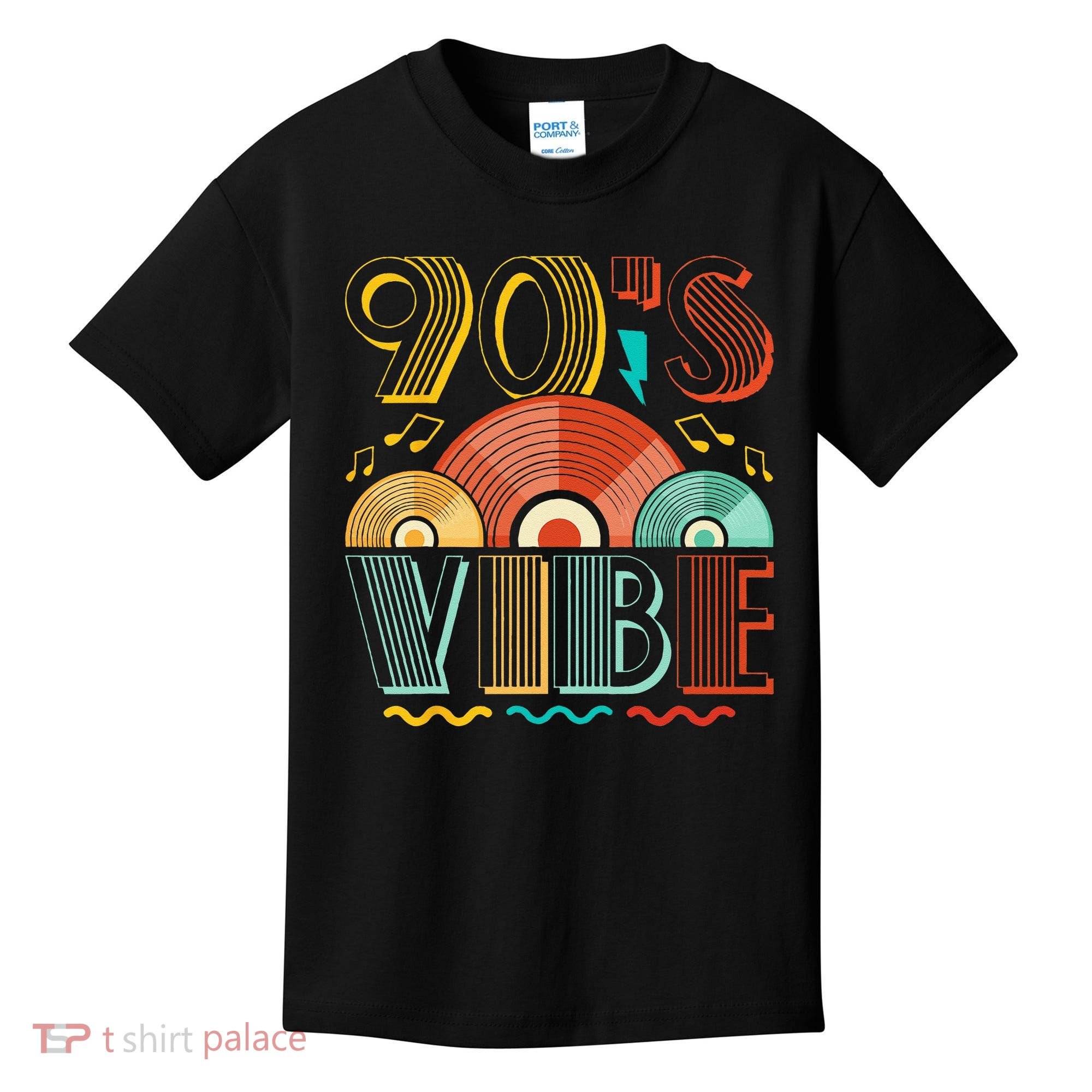 90s Vibe CD 90s Music 1990s Generation Retro Nineties Kids T-Shirt