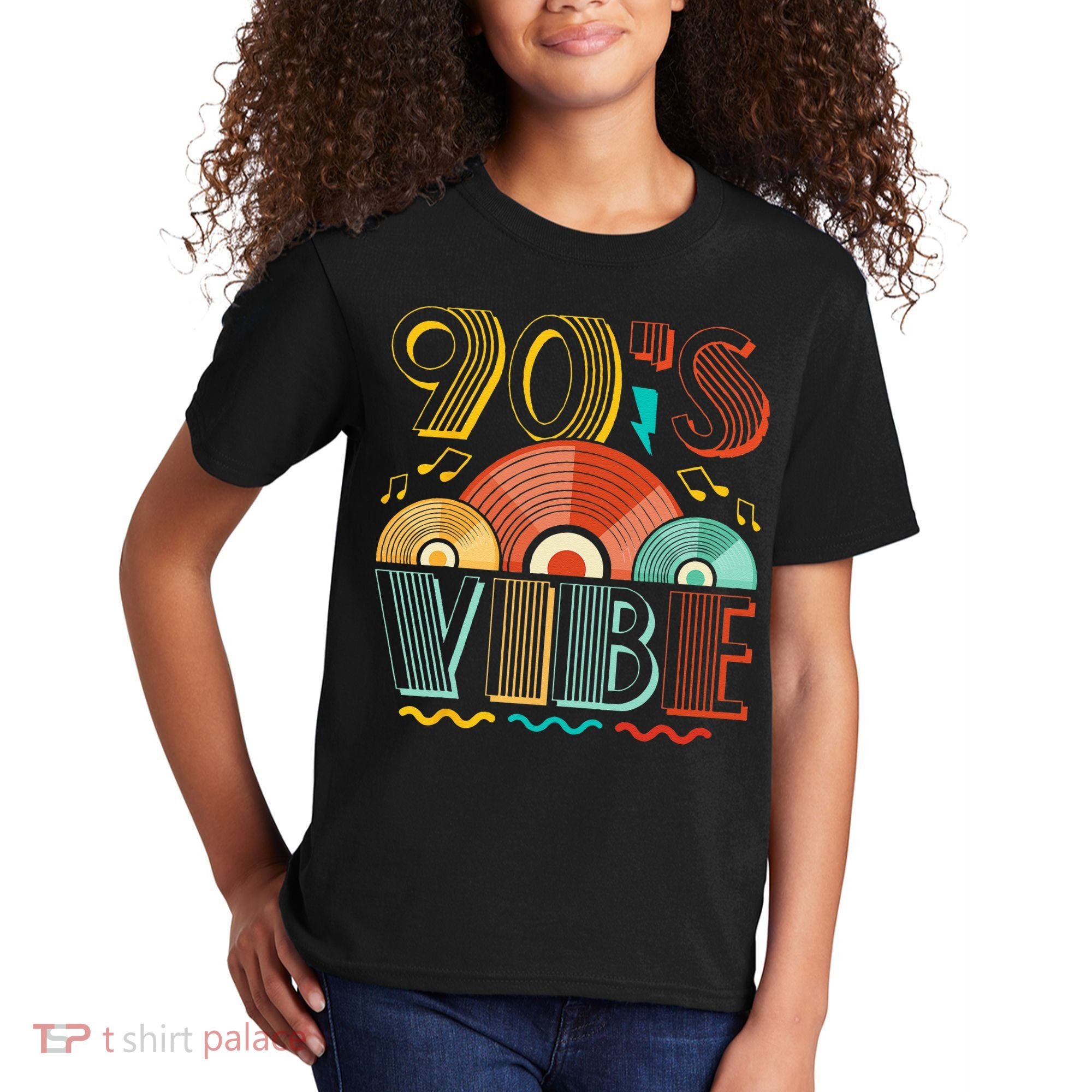 90s Vibe CD 90s Music 1990s Generation Retro Nineties Kids T-Shirt