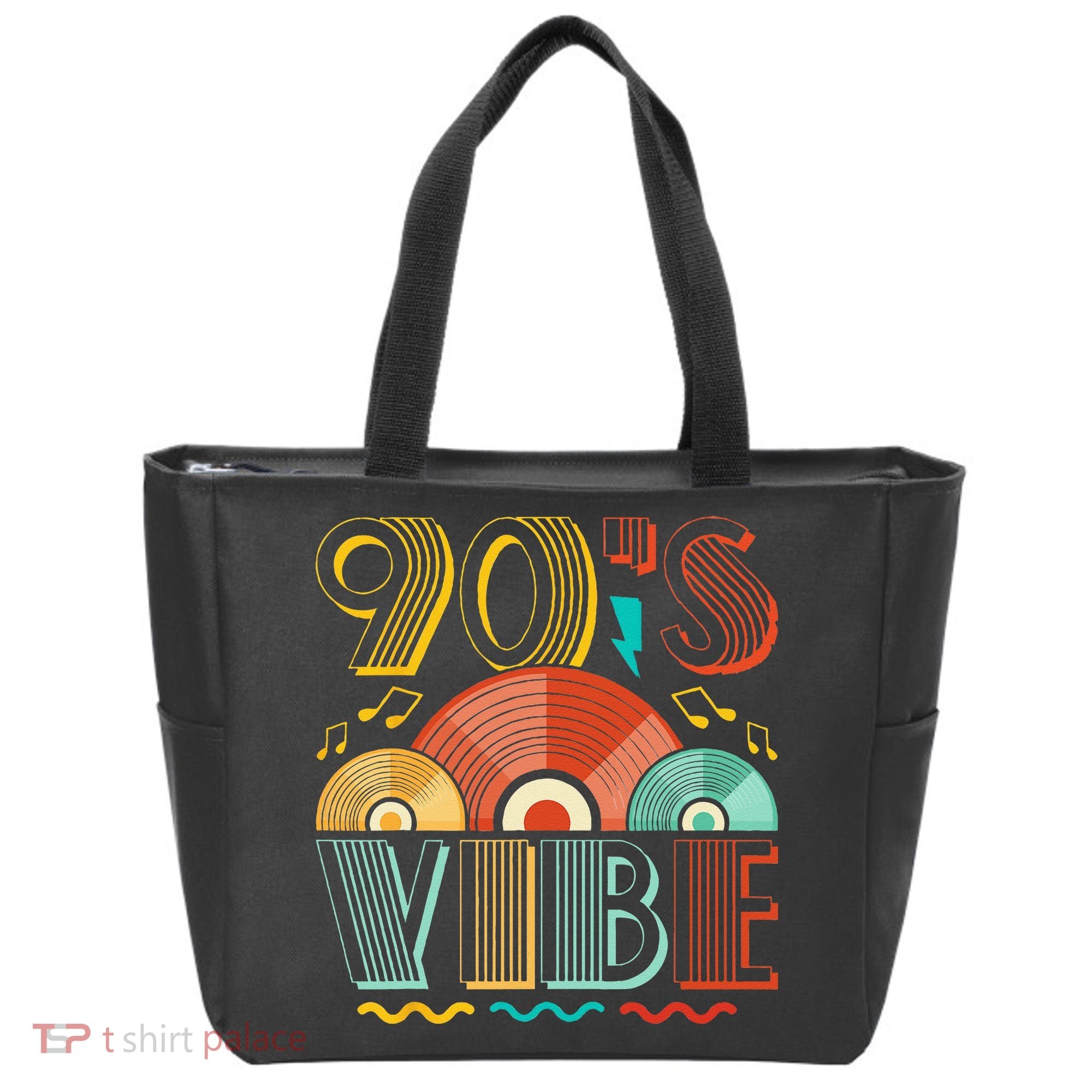 90s Vibe CD 90s Music 1990s Generation Retro Nineties Tote Bag
