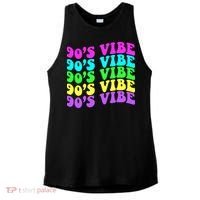 90s Vibe For 90s Music Lover 70 80 90 Style Cool Women Ladies PosiCharge Tri-Blend Wicking Tank thumb 0