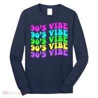 90s Vibe For 90s Music Lover 70 80 90 Style Cool Women Long Sleeve Shirt thumb 0