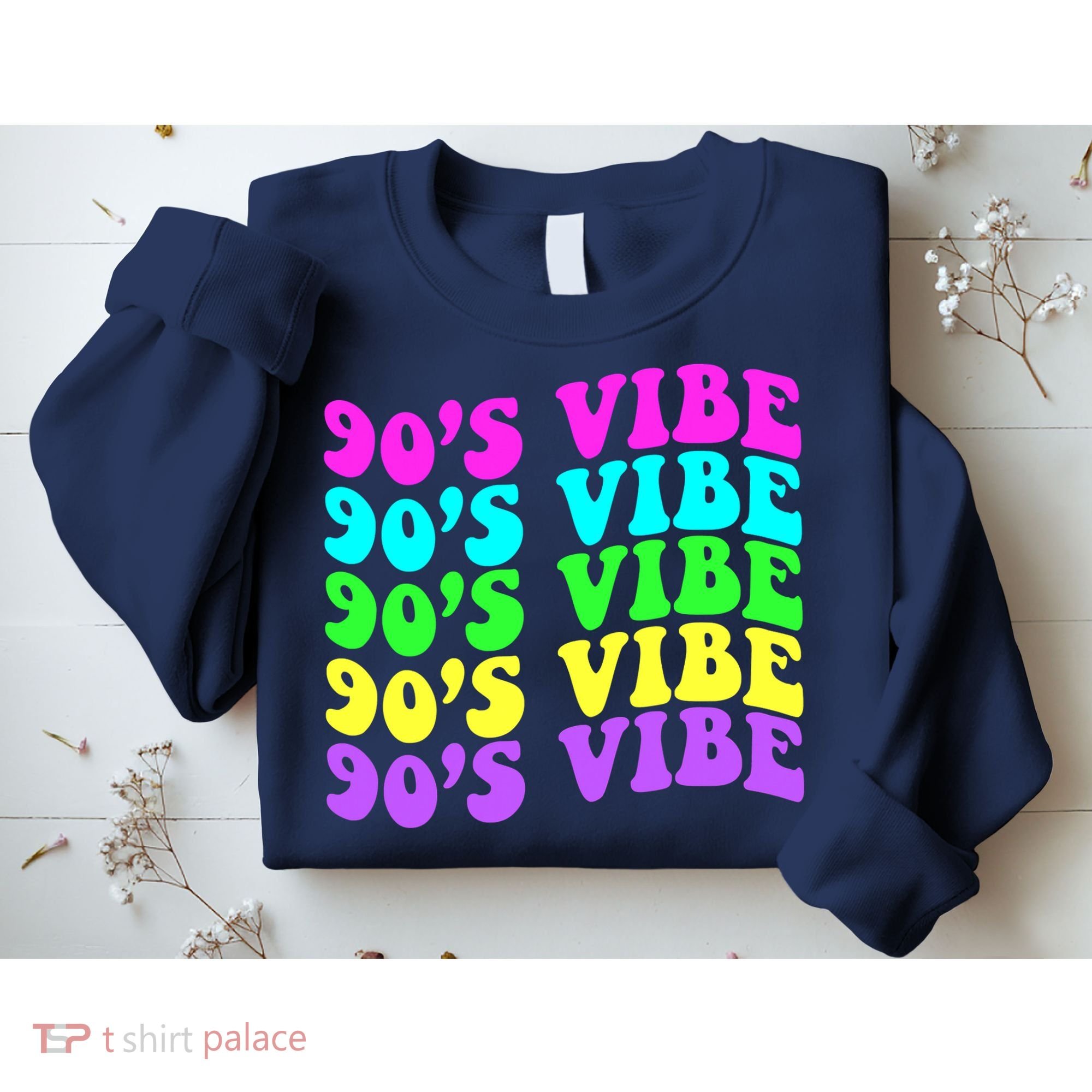 90s Vibe For 90s Music Lover 70 80 90 Style Cool Women Sweatshirt