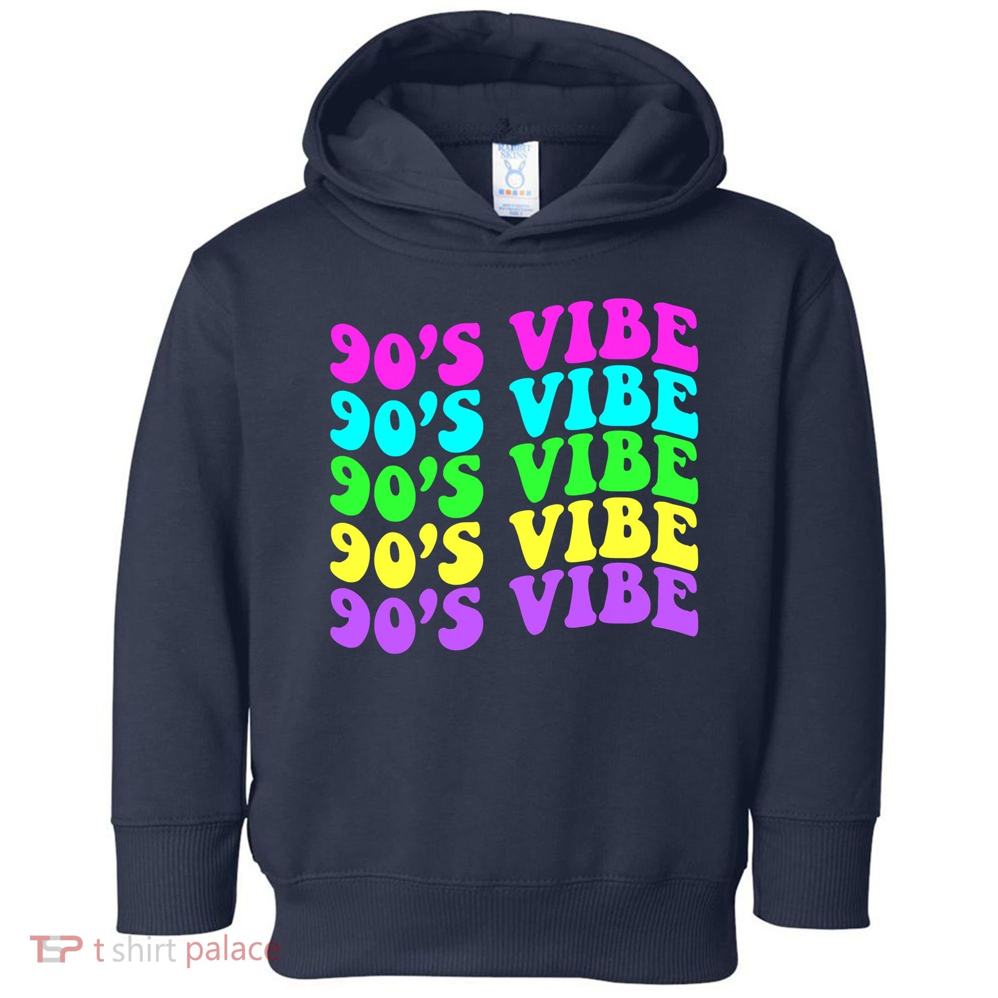 90s Vibe For 90s Music Lover 70 80 90 Style Cool Women Toddler Hoodie