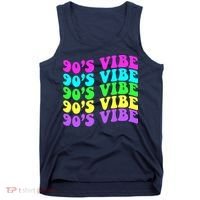 90s Vibe For 90s Music Lover 70 80 90 Style Cool Women Tank Top thumb 0