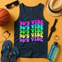 90s Vibe For 90s Music Lover 70 80 90 Style Cool Women Tank Top thumb 4