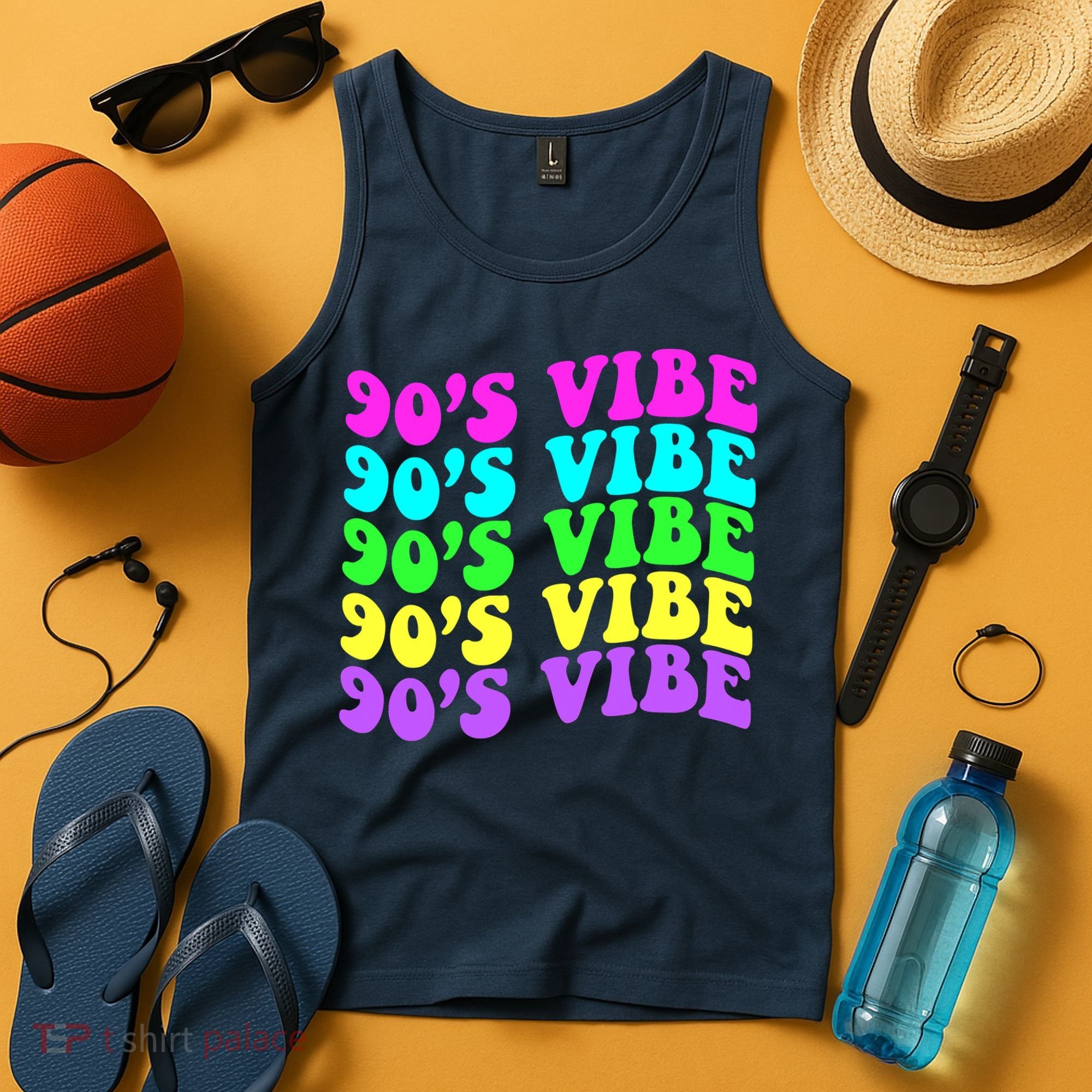 90s Vibe For 90s Music Lover 70 80 90 Style Cool Women Tank Top