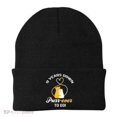 9th Wedding Anniversary Purr Ever Cat Gift Beanie