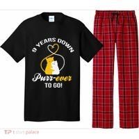 9th Wedding Anniversary Purr Ever Cat Gift Pajama Set thumb 0