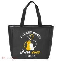 9th Wedding Anniversary Purr Ever Cat Gift Tote Bag thumb 0