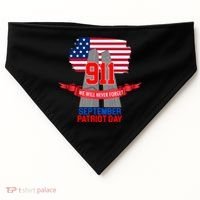 9/11 We Will Never Forget September 11th Patriot Day USA-Made Doggie Bandana thumb 0