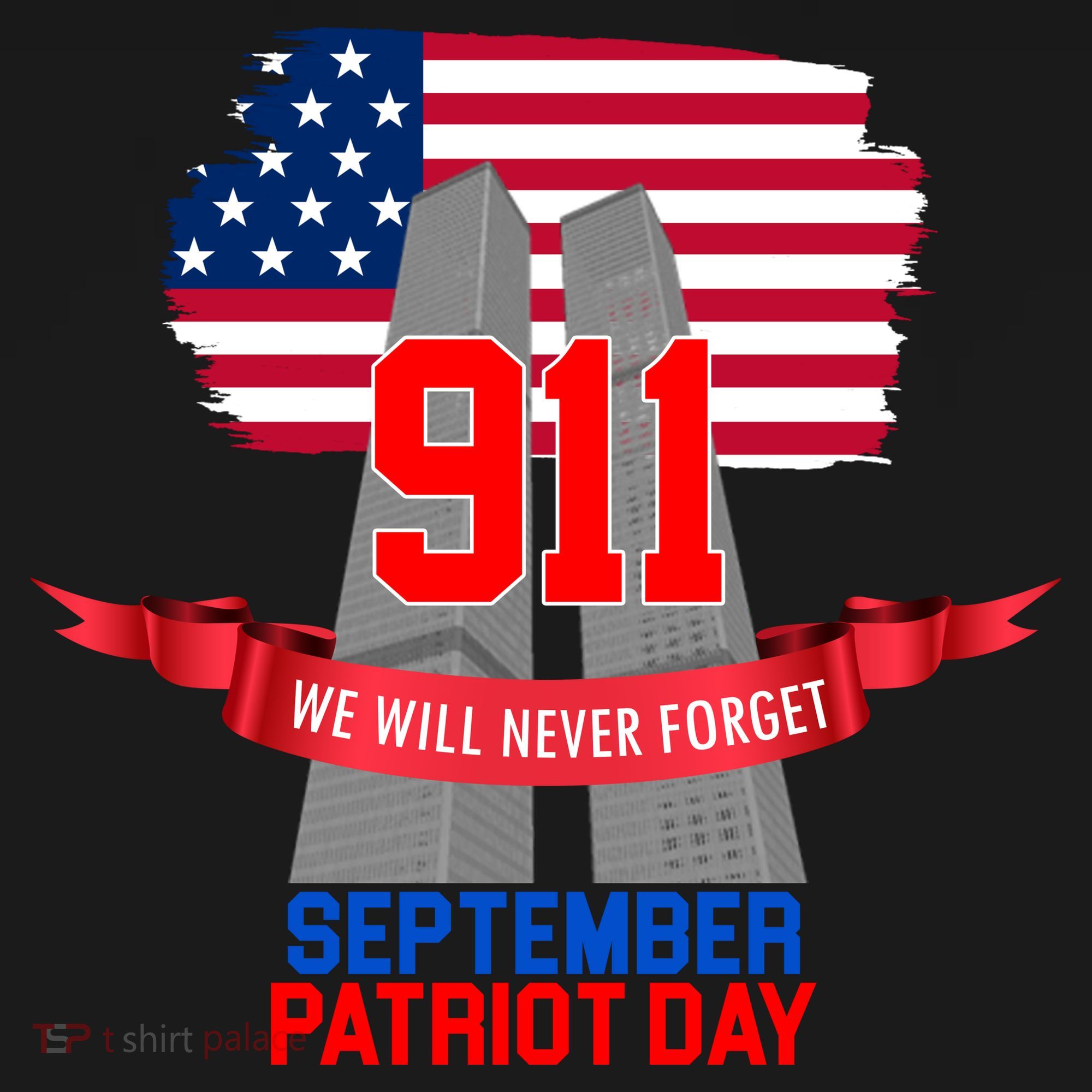 9/11 We Will Never Forget September 11th Patriot Day Toddler Hoodie