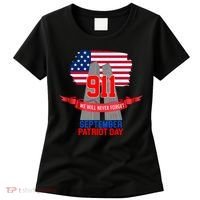 9/11 We Will Never Forget September 11th Patriot Day Women's T-Shirt thumb 0