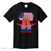 9/11 We Will Never Forget September 11th Patriot Day Kids T-Shirt thumb 0