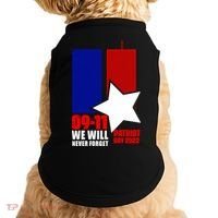 911 We Will Never Forget, 911 Memorial Twin Tower, Patriot Day Doggie Tank thumb 0