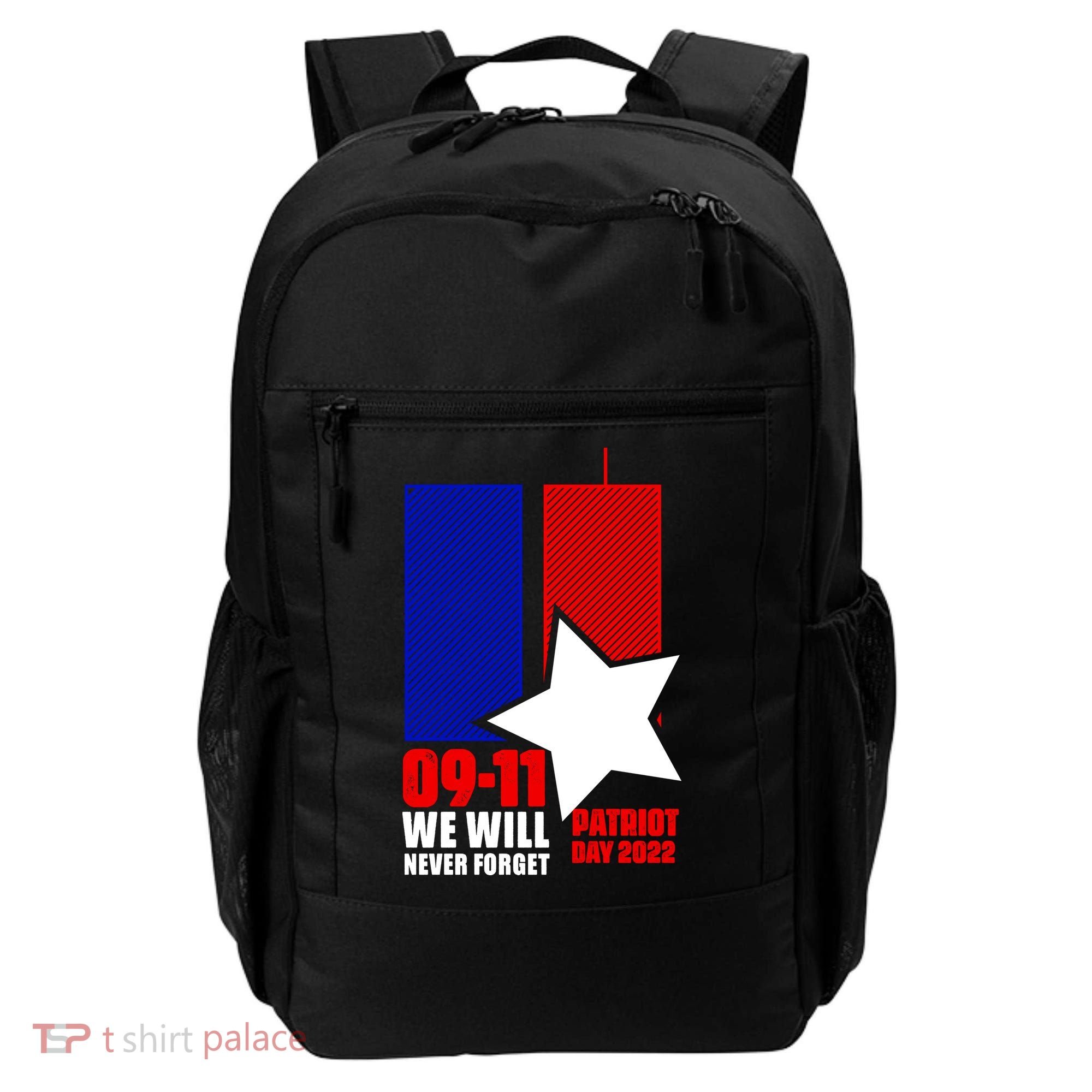 911 We Will Never Forget, 911 Memorial Twin Tower, Patriot Day Backpack