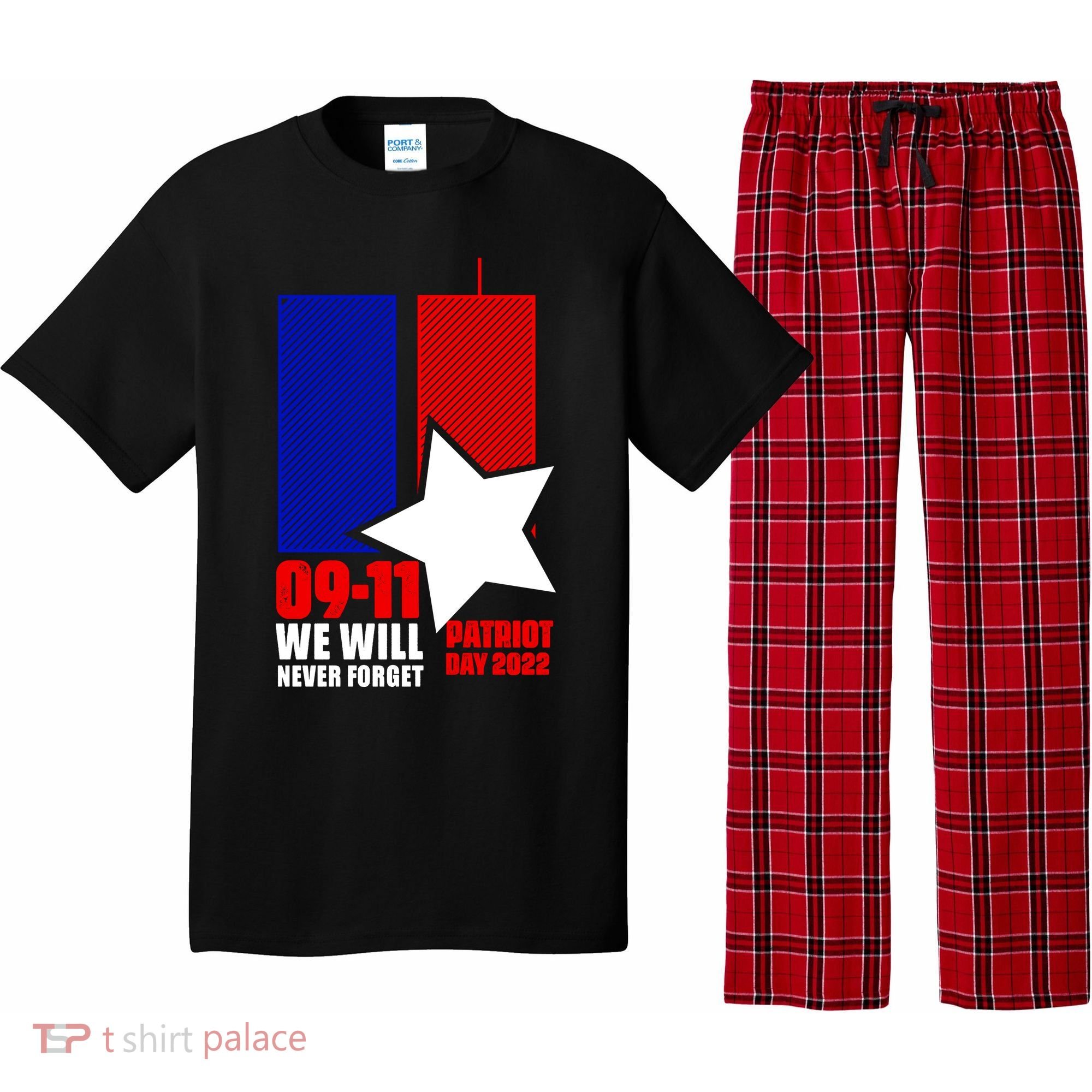 911 We Will Never Forget, 911 Memorial Twin Tower, Patriot Day Pajama Set