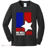 911 We Will Never Forget, 911 Memorial Twin Tower, Patriot Day Kids Long Sleeve Shirt thumb 0