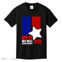 911 We Will Never Forget, 911 Memorial Twin Tower, Patriot Day Kids T-Shirt thumb 0