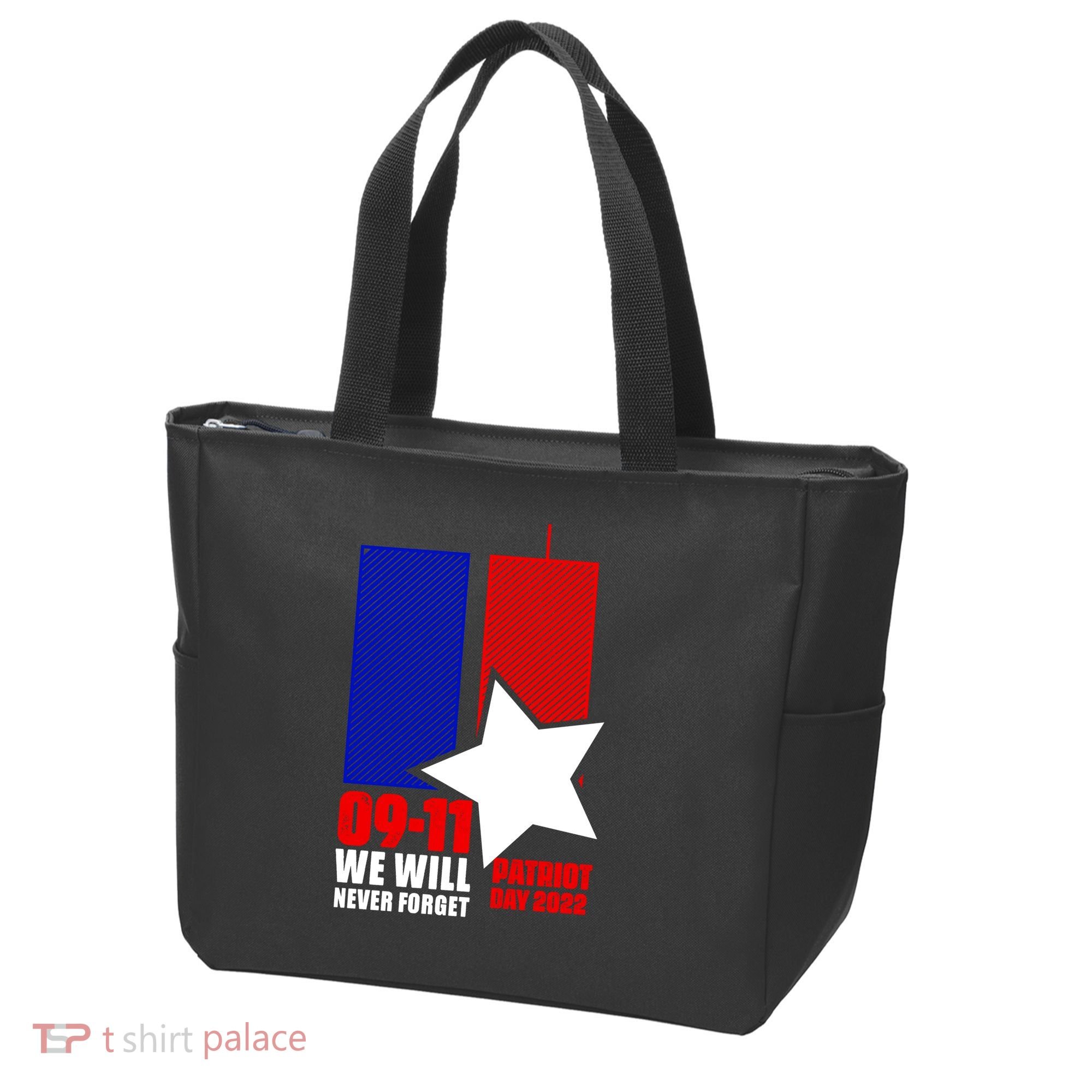 911 We Will Never Forget, 911 Memorial Twin Tower, Patriot Day Tote Bag