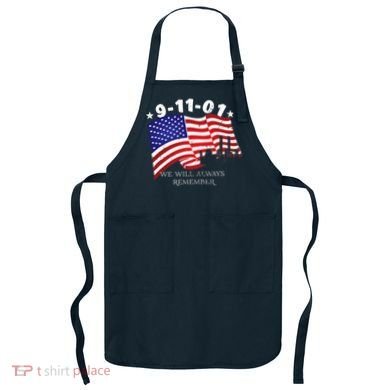 9/11/01 We Will Always Remember Apron