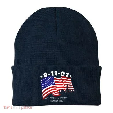 9/11/01 We Will Always Remember Beanie