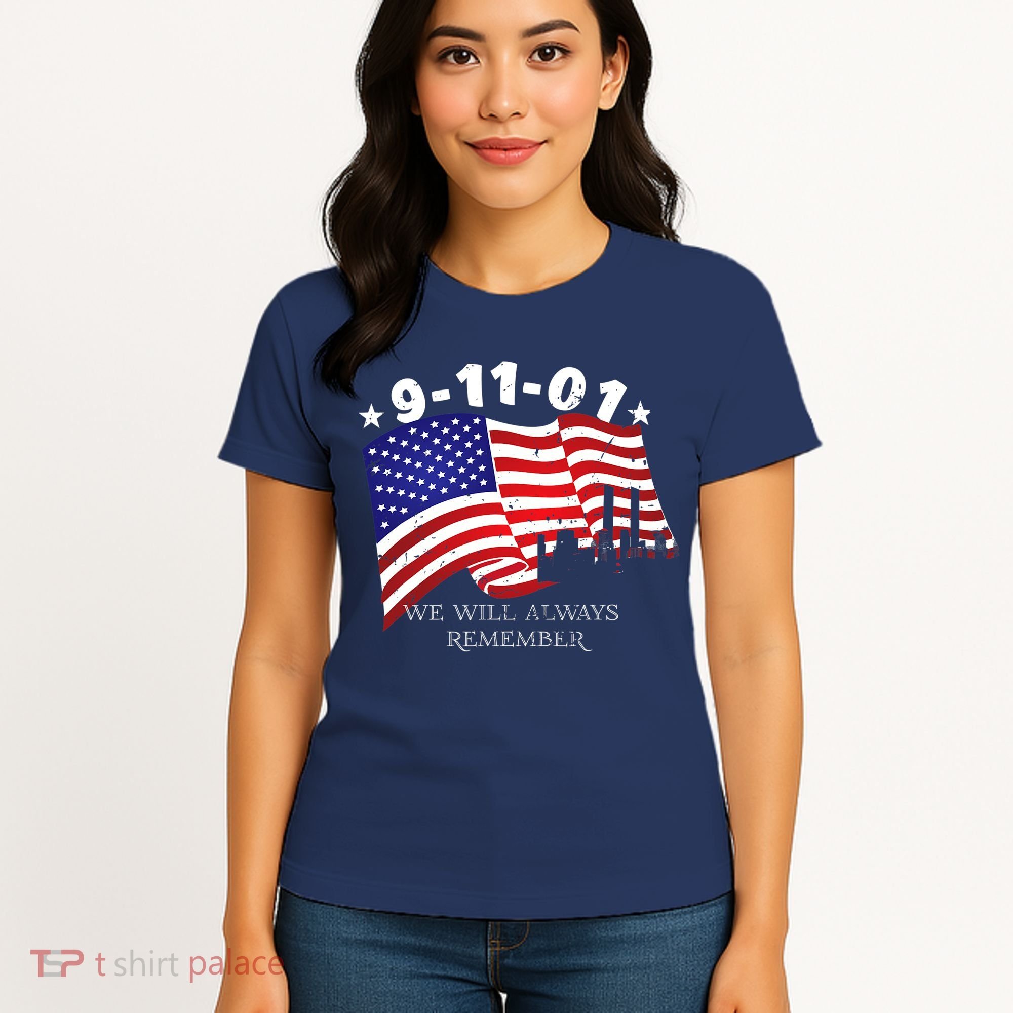 9/11/01 We Will Always Remember Women's T-Shirt