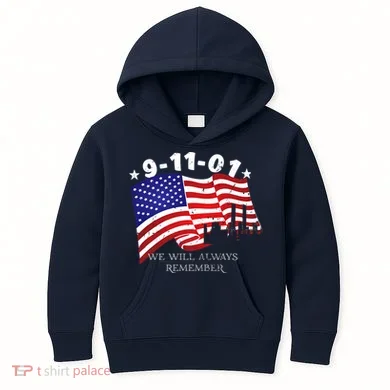 9/11/01 We Will Always Remember Kids Hoodie