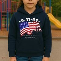 9/11/01 We Will Always Remember Kids Hoodie thumb 3