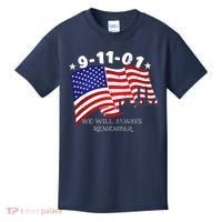 9/11/01 We Will Always Remember Kids T-Shirt thumb 0