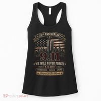 9.11 We Will Never Forget 25th Anniversary Women's Tank Top thumb 0