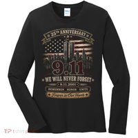 9.11 We Will Never Forget 25th Anniversary Women's Long Sleeve Shirt thumb 0