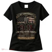 9.11 We Will Never Forget 25th Anniversary Women's T-Shirt thumb 0