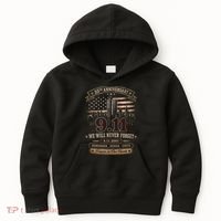 9.11 We Will Never Forget 25th Anniversary Kids Hoodie thumb 0