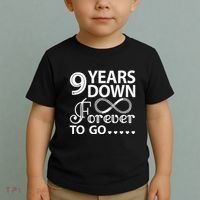 9 Years Down Forever To Go 9th Wedding Anniversary Toddler T-Shirt thumb 2