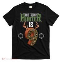 9 Year Old Hunting 9th Birthday Party Deer Hunter T-Shirt thumb 0