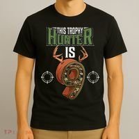 9 Year Old Hunting 9th Birthday Party Deer Hunter T-Shirt thumb 3