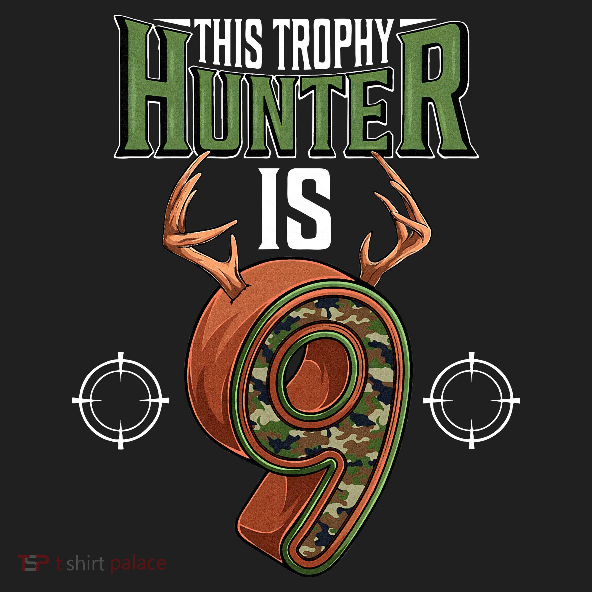 9 Year Old Hunting 9th Birthday Party Deer Hunter Tumbler