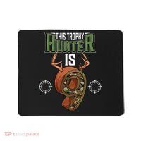 9 Year Old Hunting 9th Birthday Party Deer Hunter Mousepad thumb 0