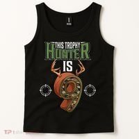 9 Year Old Hunting 9th Birthday Party Deer Hunter Tank Top thumb 2