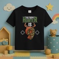9 Year Old Hunting 9th Birthday Party Deer Hunter Toddler T-Shirt thumb 3