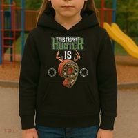 9 Year Old Hunting 9th Birthday Party Deer Hunter Kids Hoodie thumb 3