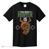 9 Year Old Hunting 9th Birthday Party Deer Hunter Kids T-Shirt thumb 0