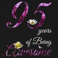 95 Year Old Awesome Floral 1929 95th Birthday Purple Flower Style Women's Tank Top thumb 5